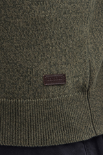 An image of the Barbour Whitfield Half-Zip Jumper in the colour Olive.