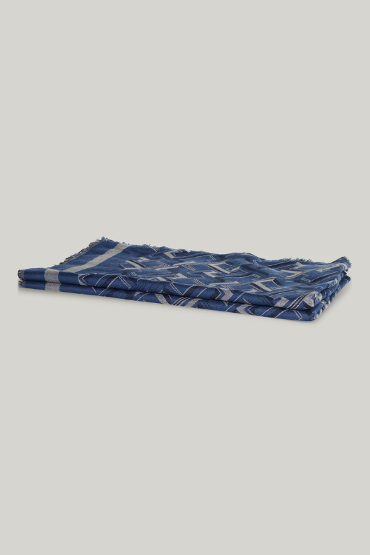 An image of the Tommy Hilfiger TH Monogram Jacquard Scarf