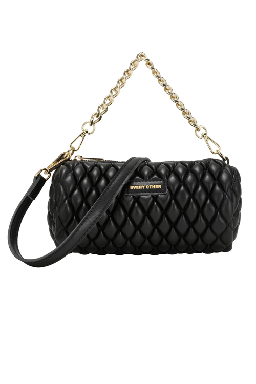 An image of the Every Other Quilt Detail Cylinder Cross Body Bag
