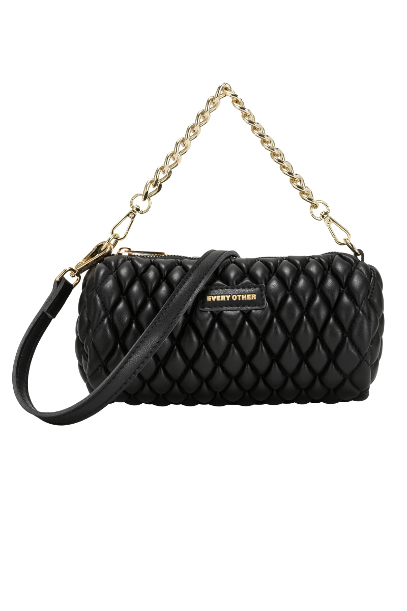 An image of the Every Other Quilt Detail Cylinder Cross Body Bag