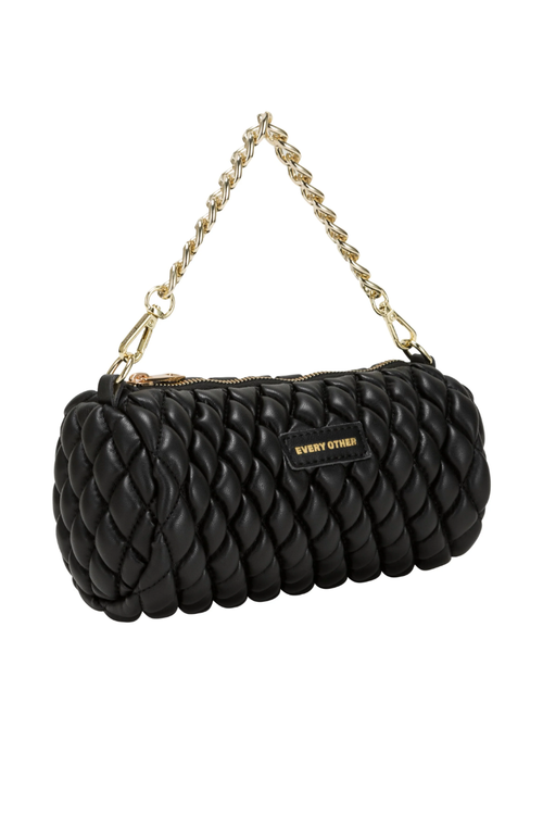 An image of the Every Other Quilt Detail Cylinder Cross Body Bag