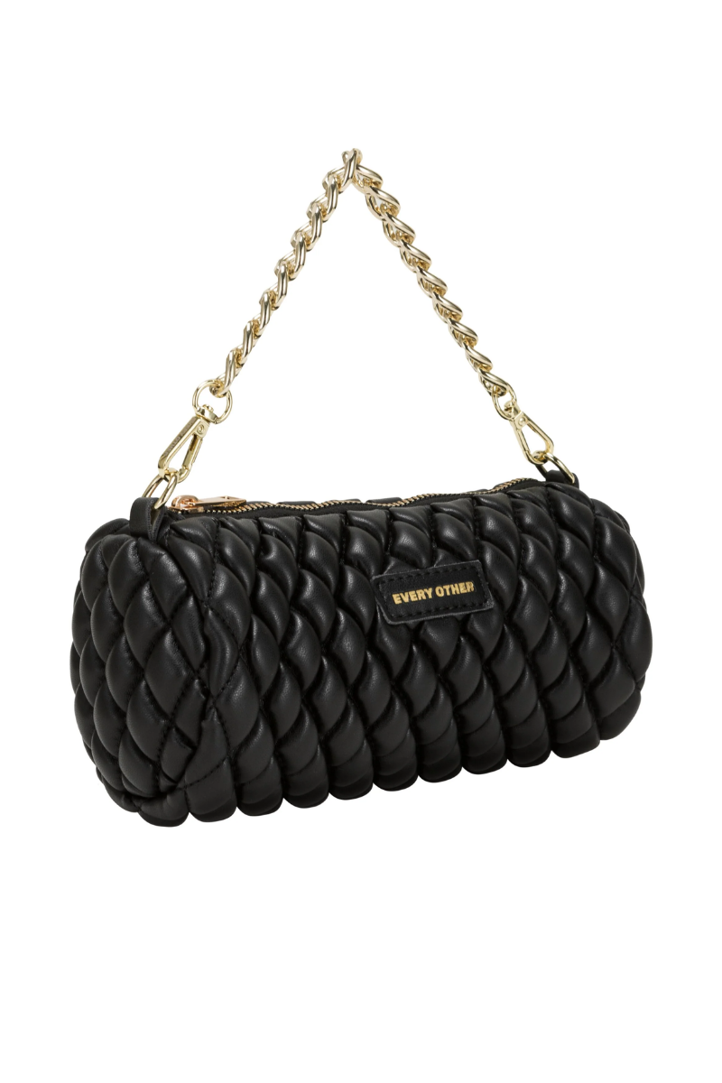 An image of the Every Other Quilt Detail Cylinder Cross Body Bag