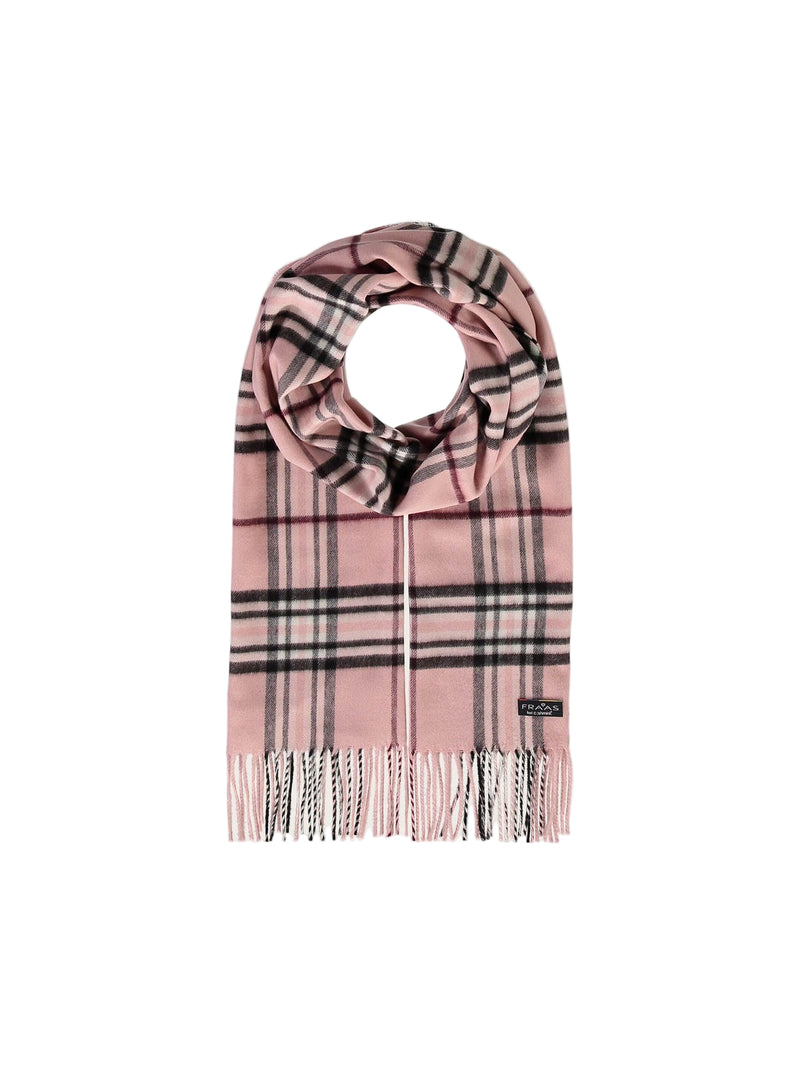 An image of the Fraas Fraas Plaid Cashmink Wrap