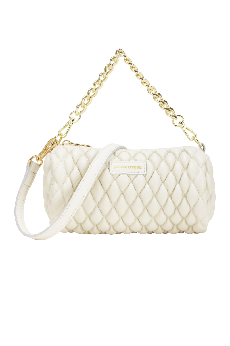 An image of the Every Other Quilt Detail Cylinder Cross Body Bag