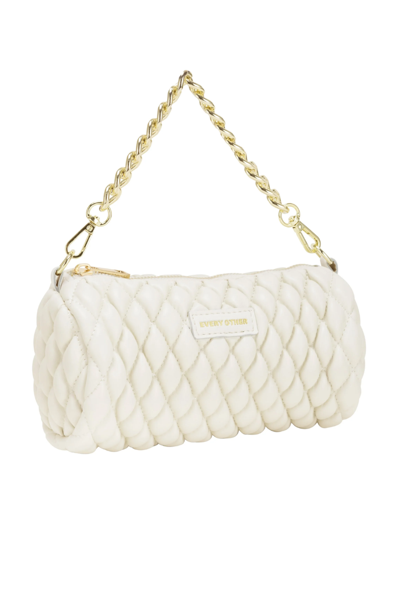 An image of the Every Other Quilt Detail Cylinder Cross Body Bag