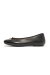An image of the Fitflop Delicato Bow Soft Leather Ballet Flats