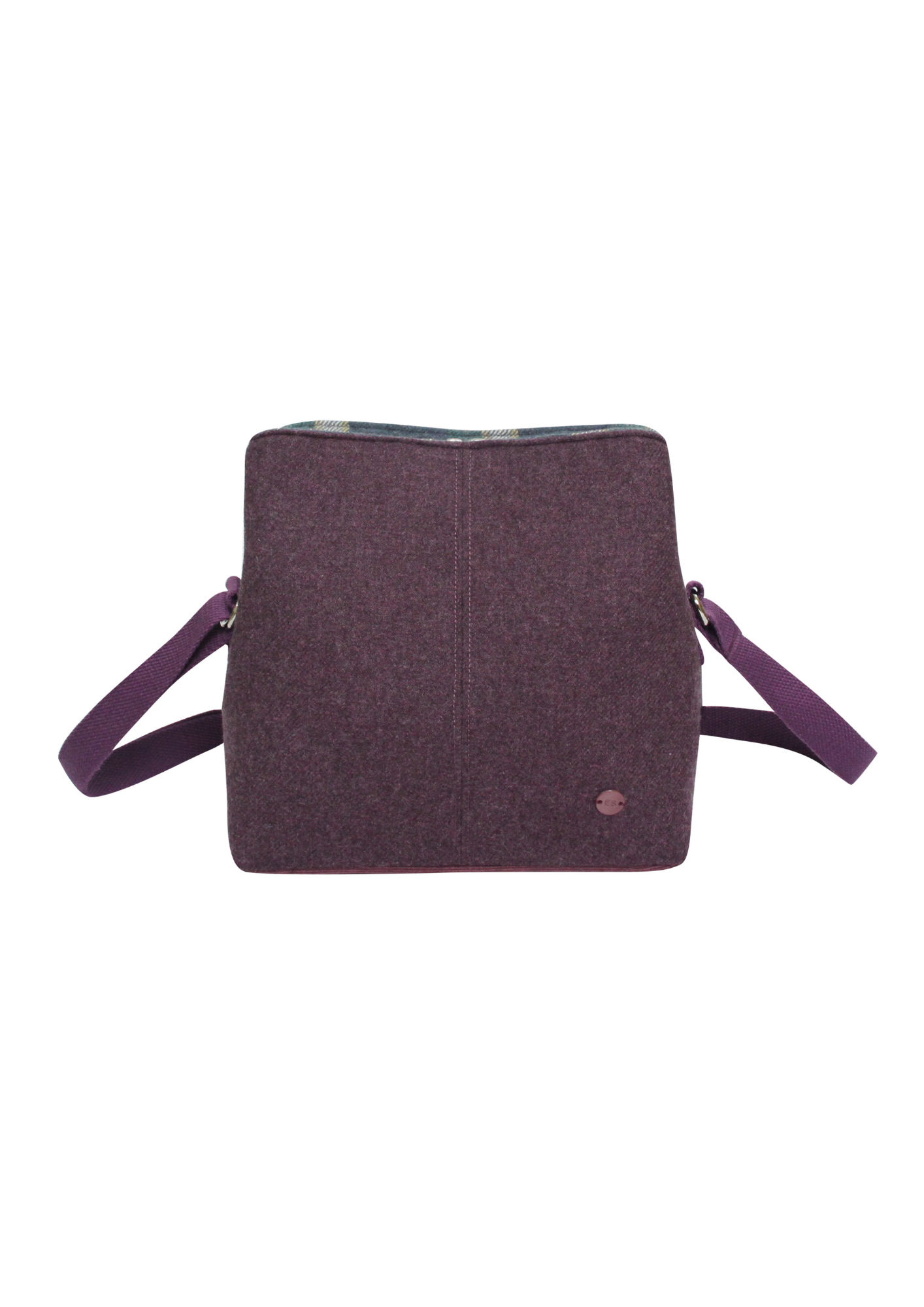 An image of the Earthsquared Plain Wool Logan Bag