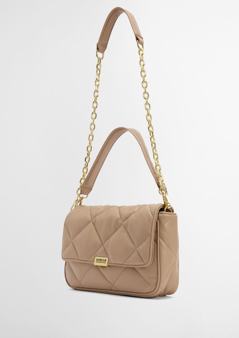 An image of the Barbour International Soft Quilt Shoulder Bag