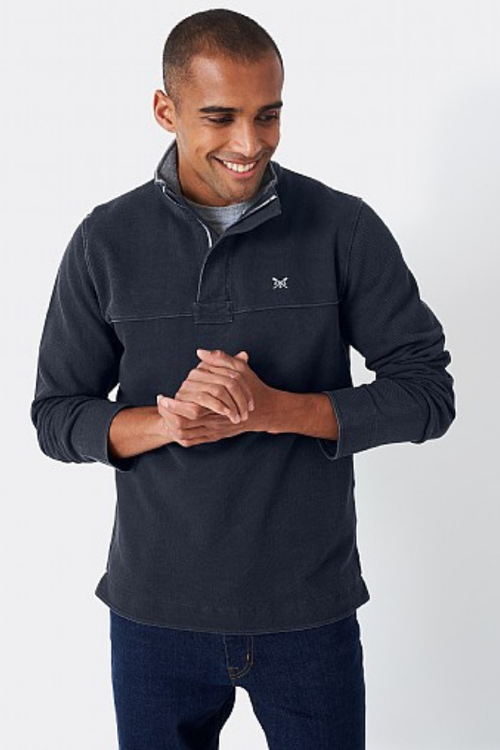 An image of the Crew Clothing Padstow Pique Sweatshirt