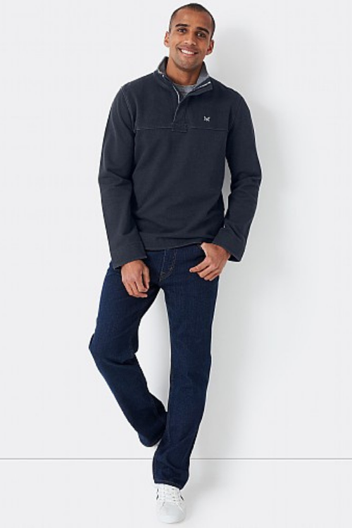 An image of the Crew Clothing Padstow Pique Sweatshirt