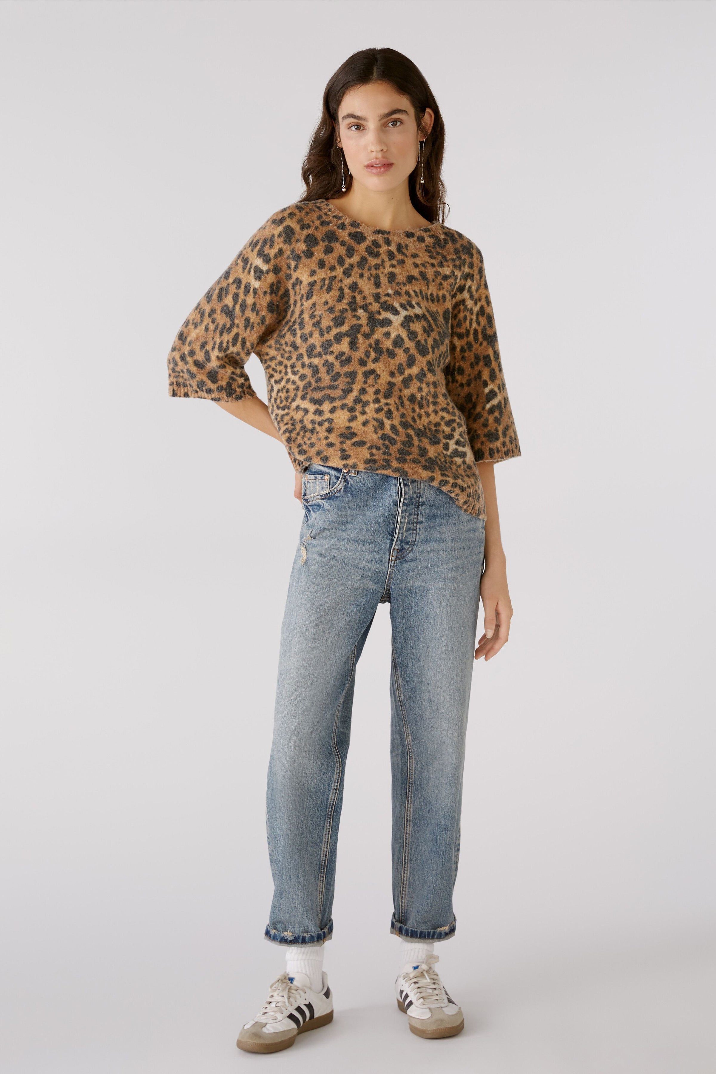 An image of the Oui Leopard Print Jumper