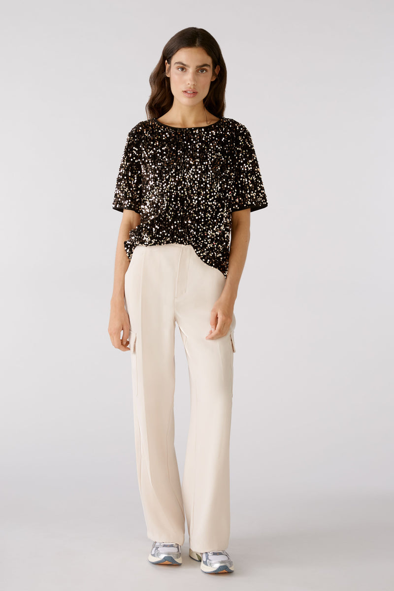 An image of the Oui Sequin Blouse