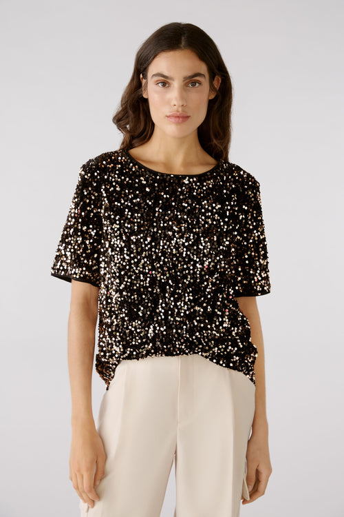 An image of the Oui Sequin Blouse