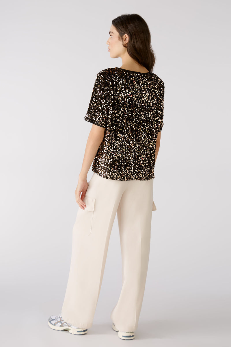 An image of the Oui Sequin Blouse