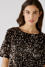 An image of the Oui Sequin Blouse