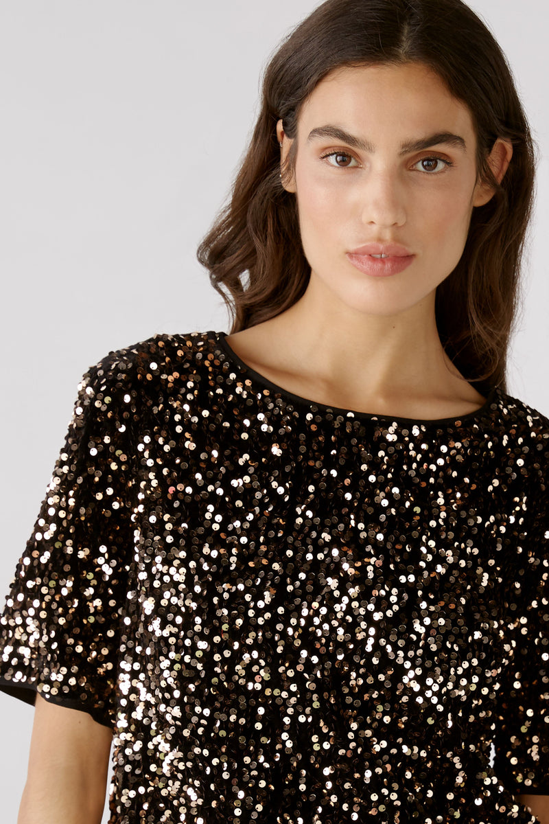 An image of the Oui Sequin Blouse