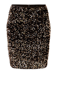 An image of the Oui Sequin Mini Skirt