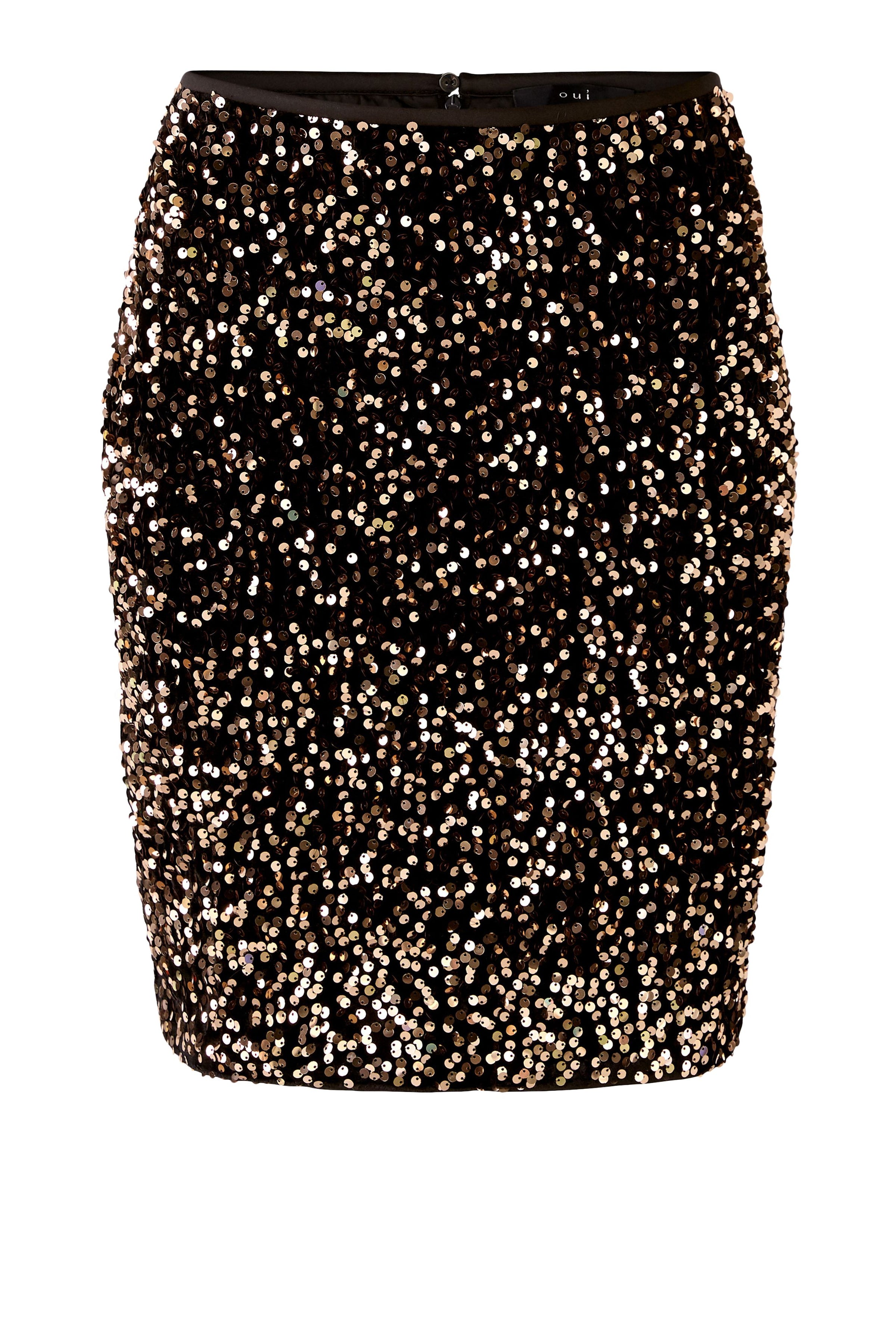 An image of the Oui Sequin Mini Skirt
