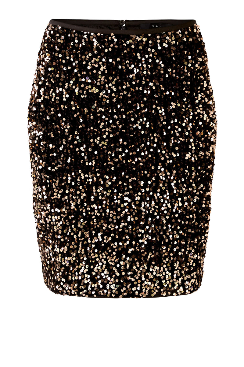 An image of the Oui Sequin Mini Skirt