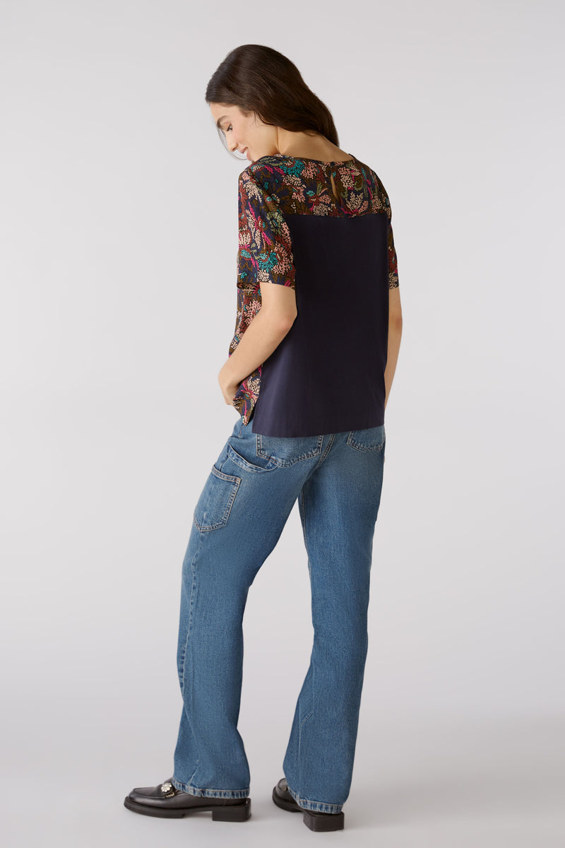 An image of the Oui Frill Sleeve Blouse