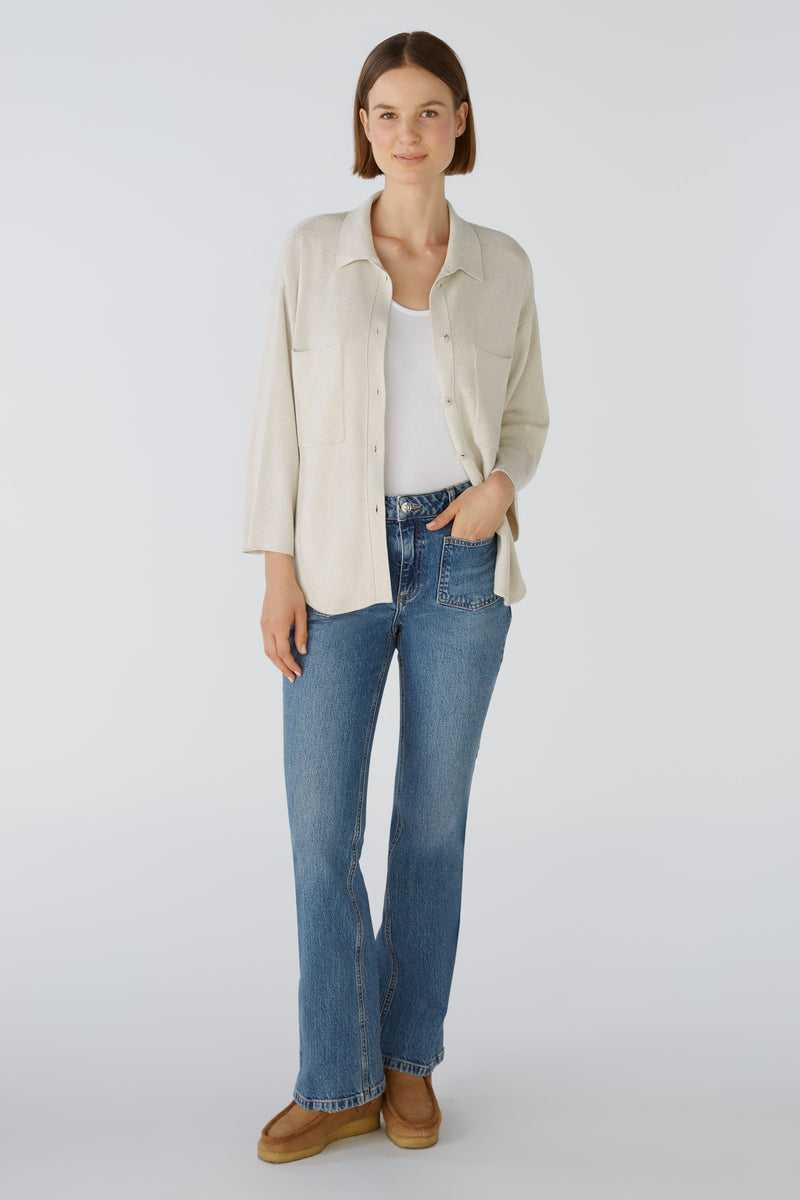 An image of the Oui Jeans - The Flared Mid Rise