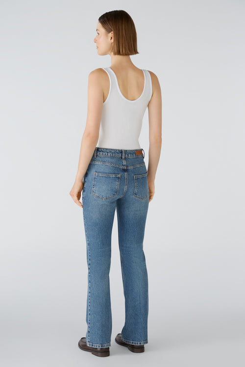 An image of the Oui Jeans - The Flared Mid Rise