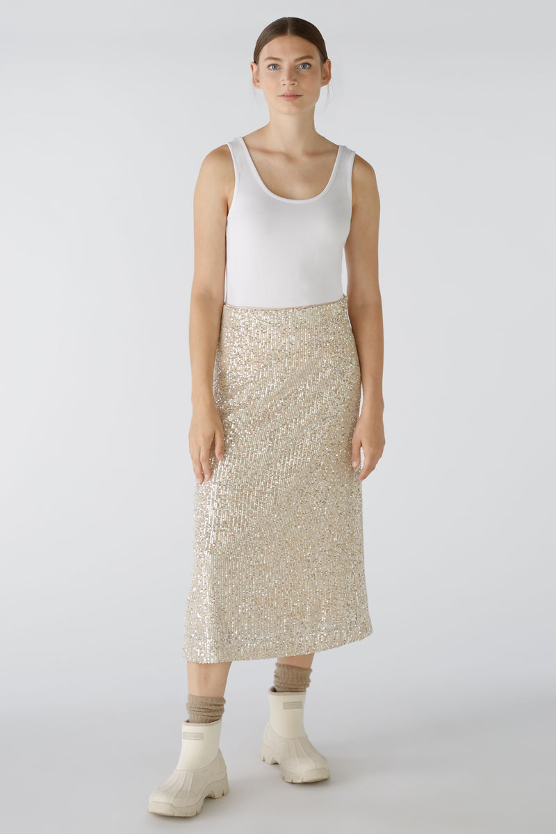 An image of the Oui Midi Skirt - Sequin