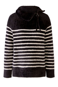 An image of the Oui Zip Neck Jumper