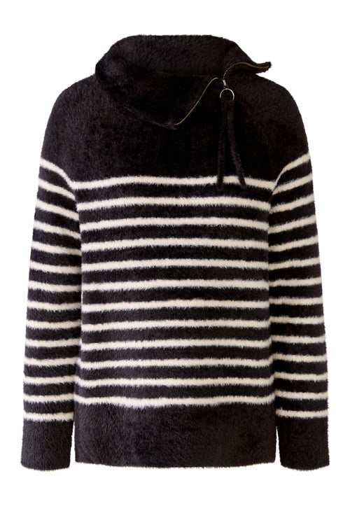An image of the Oui Zip Neck Jumper