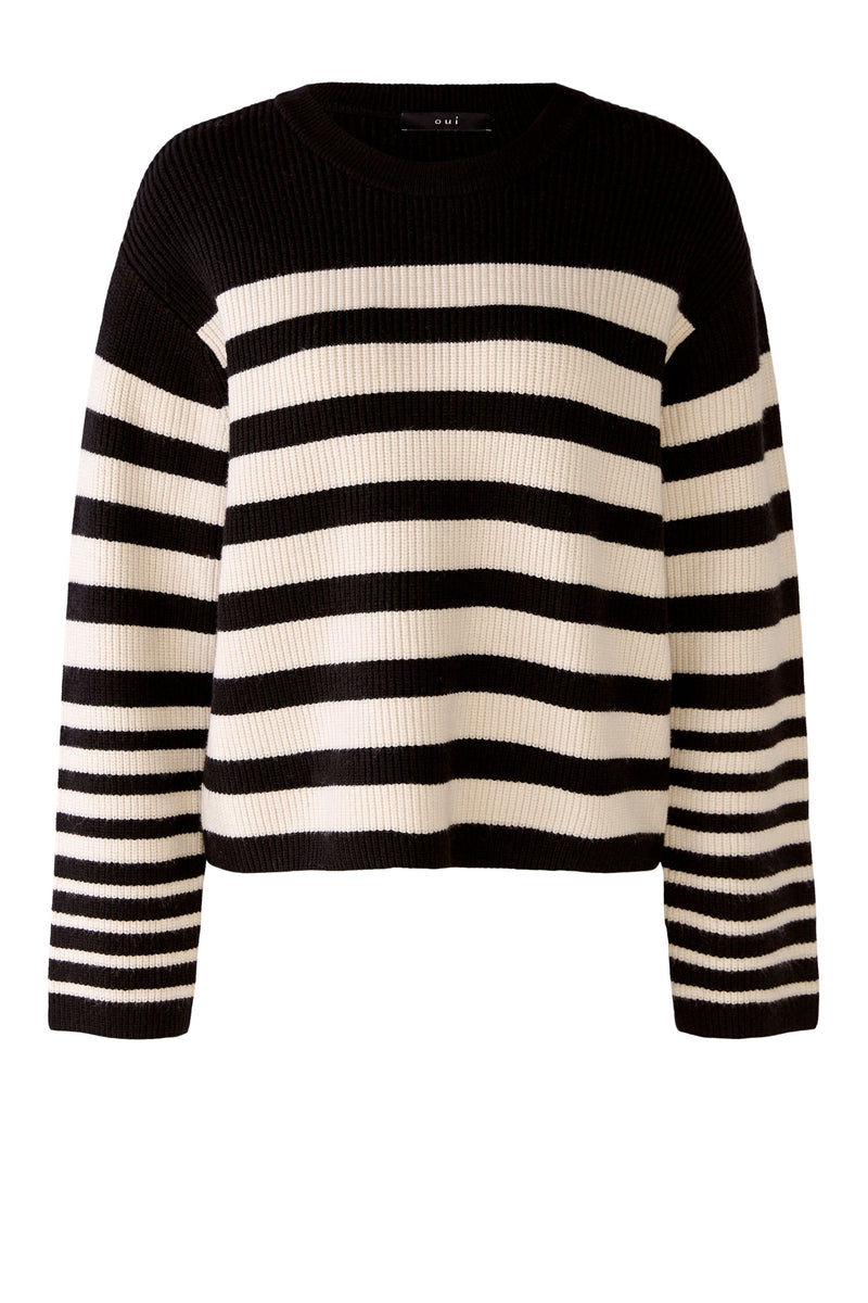 An image of the Oui Striped Jumper