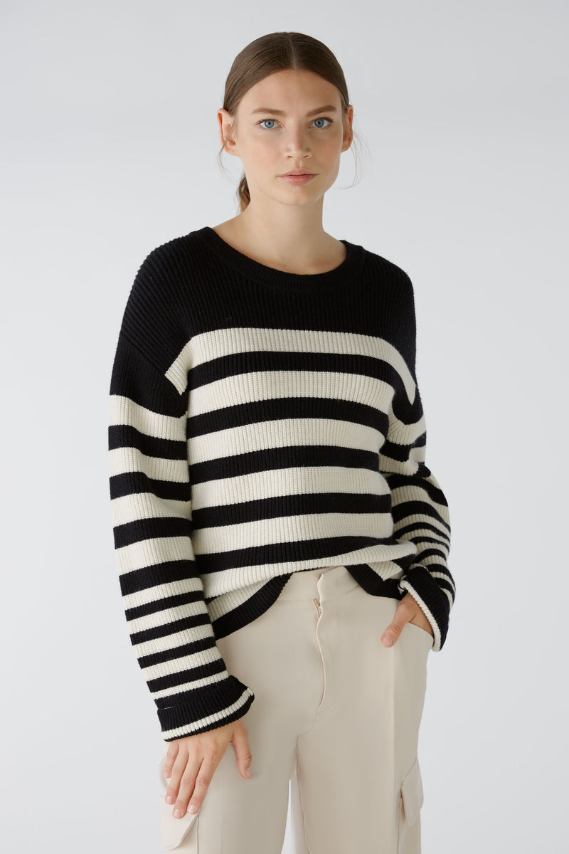 An image of the Oui Striped Jumper