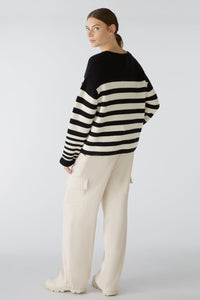 An image of the Oui Striped Jumper