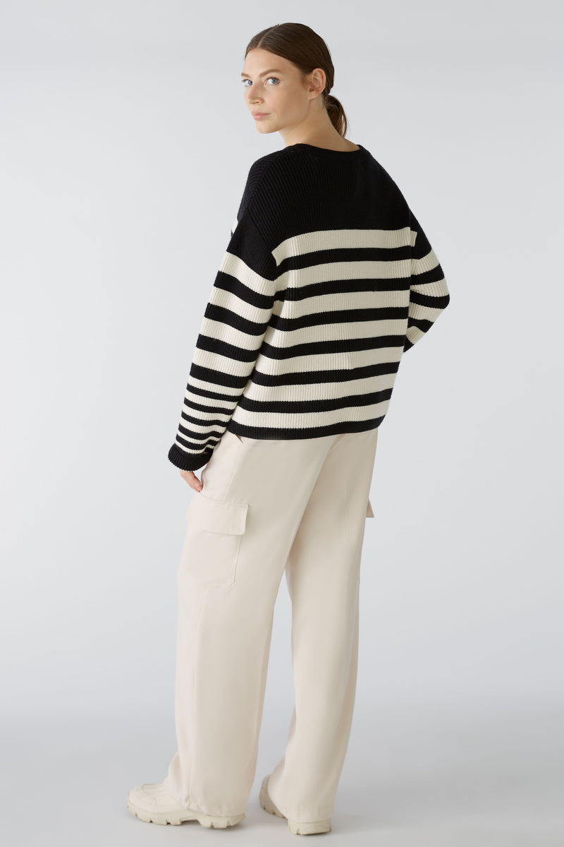 An image of the Oui Striped Jumper