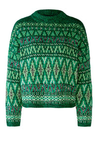 An image of the Oui Patterned Jumper