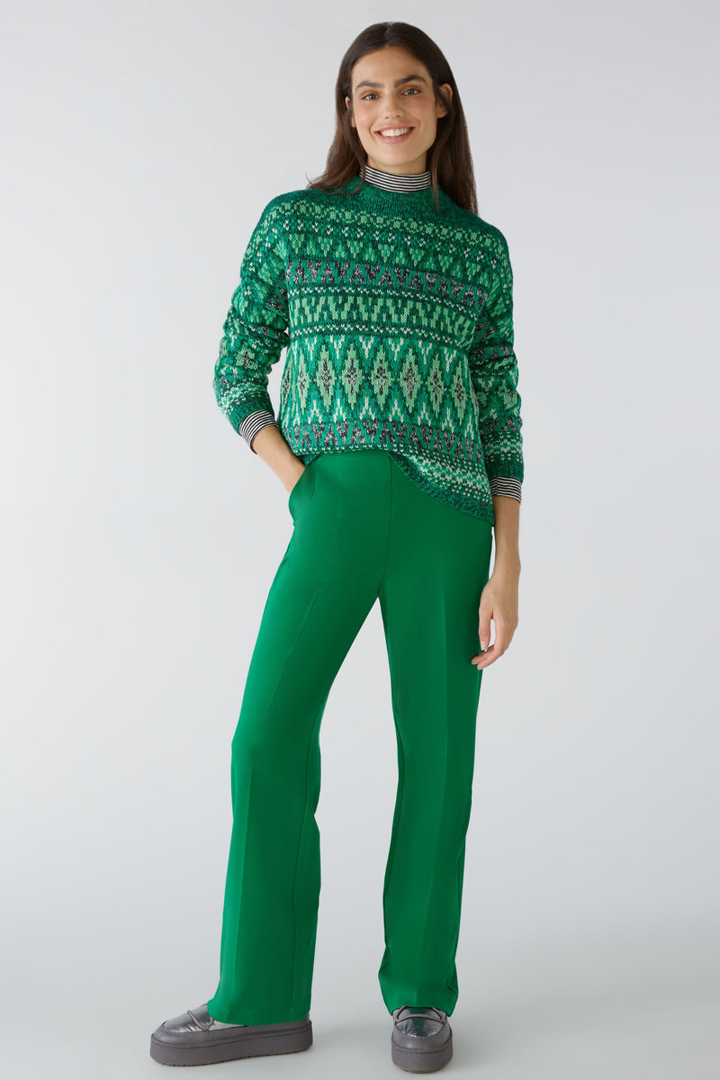 An image of the Oui Patterned Jumper