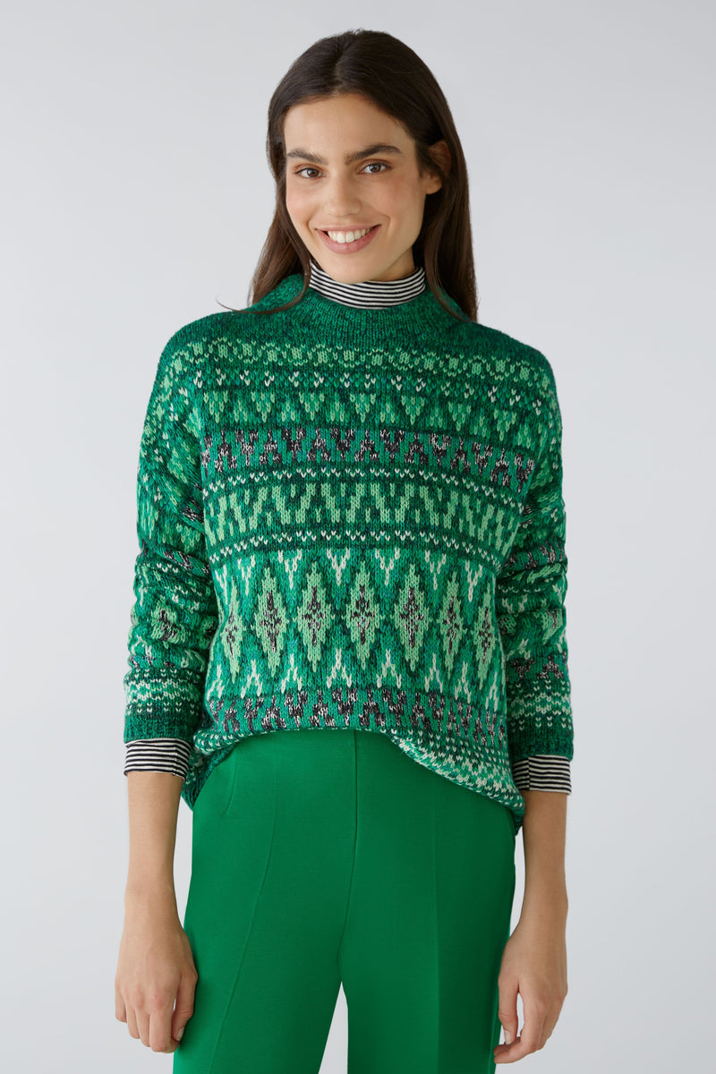 An image of the Oui Patterned Jumper