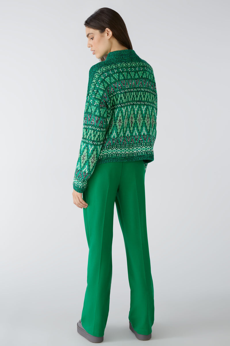 An image of the Oui Patterned Jumper