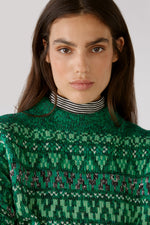 An image of the Oui Patterned Jumper