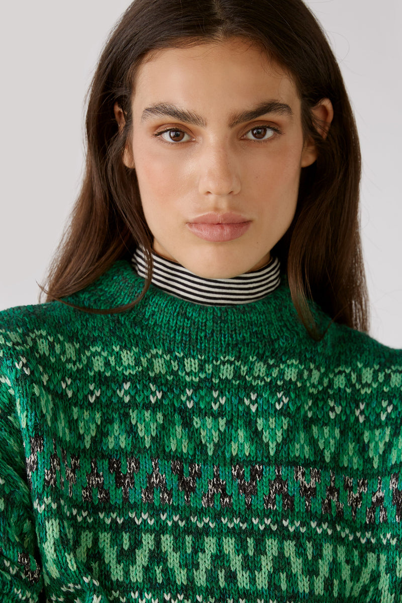 An image of the Oui Patterned Jumper