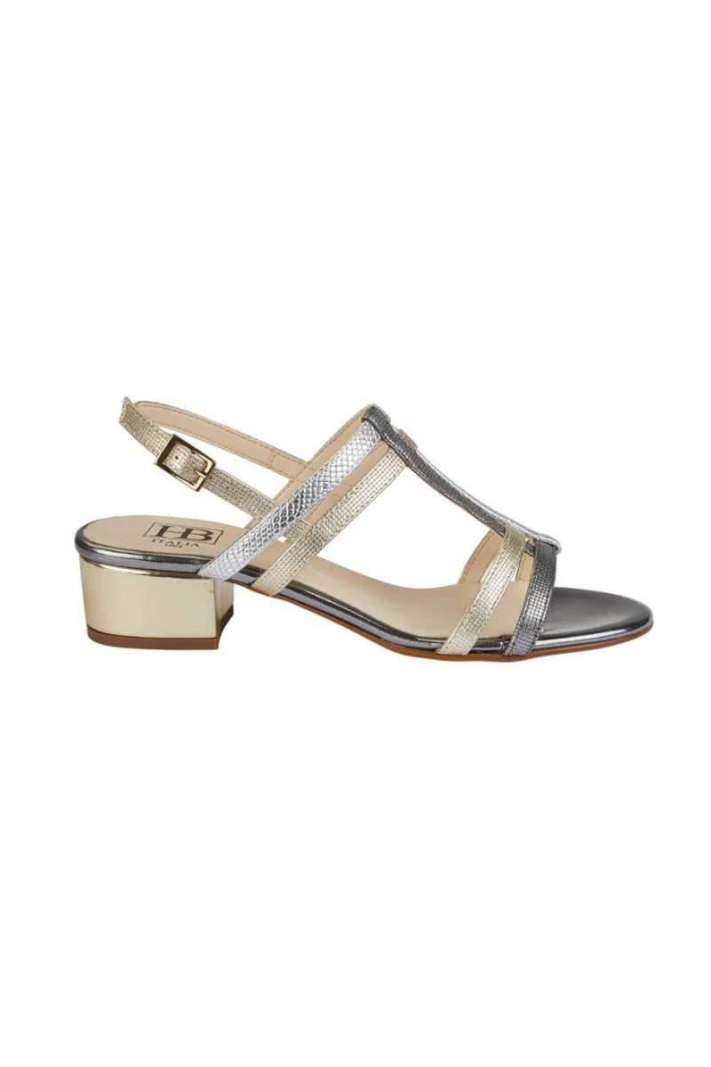 An image of the H.B. Shoes Strappy Leather Sandals