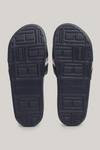An image of the Tommy Hilfiger Global Stripe Topstitch Pool Slides