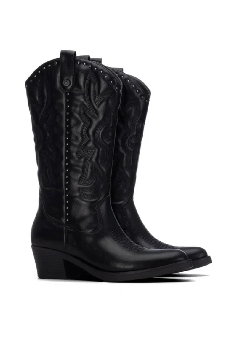 Pu Leather Knee High Boots