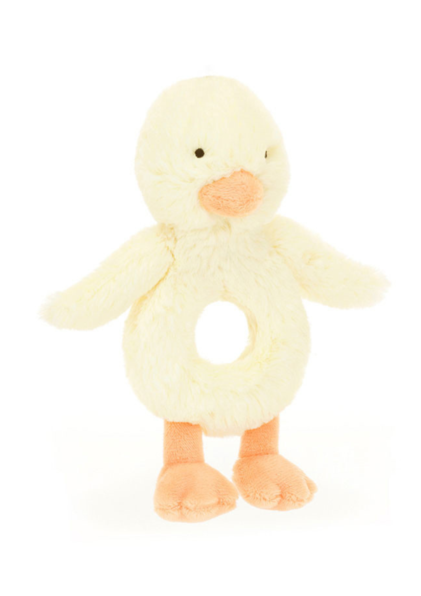An image of the Jellycat Jellycat Bashful Duckling Ring Rattle