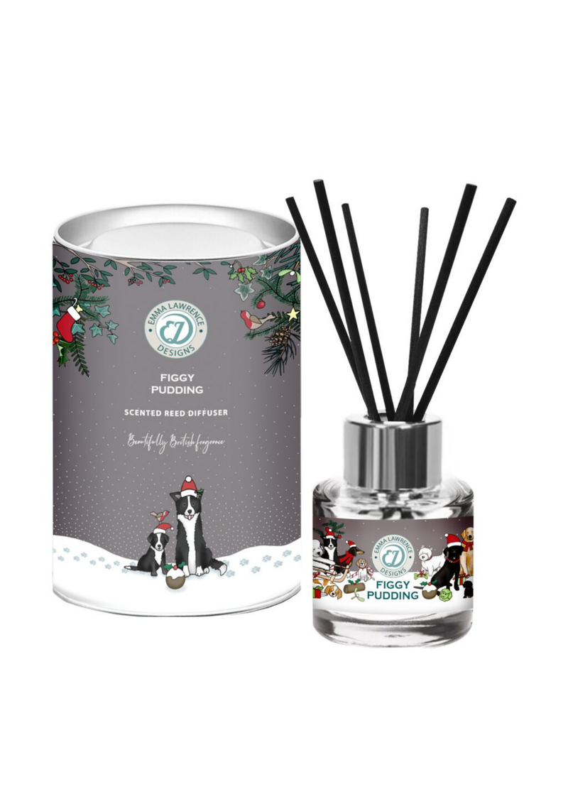 An image of the The Country Candle Company Emma Lawrence Festive Reed Diffuser 50ml