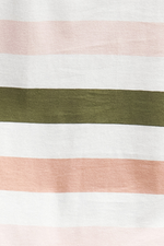 An image of the Barbour Lyndale T-Shirt in the colour Soft Apricot Stripe.