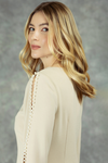 An image of the Fee G Beaded Sleeve Dress