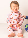 An image of the Blade & Rose Bonnie Highland Cow Zip Up Romper