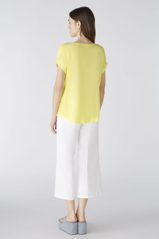 An image of the Oui Plain Cap Sleeve T-Shirt
