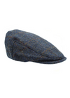 An image of the Heather Accessories Highland Harris Tweed Flat Cap