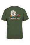 An image of the Old Guys Rule Shed Happens III T-Shirt